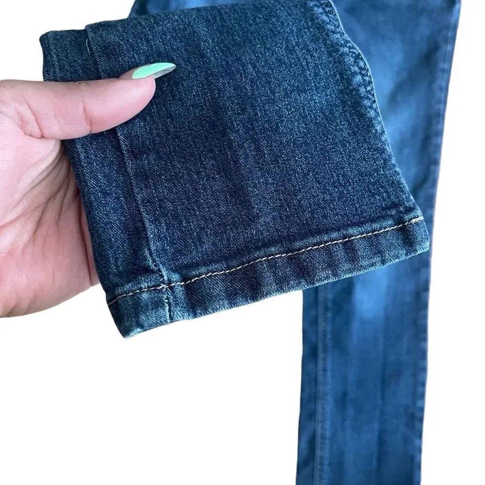 Justice Girl’s Embroidered Mid Rise Skinny Denim Jeans Size 8